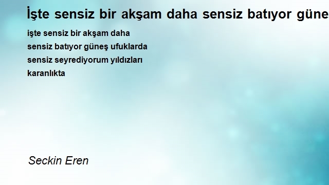Seckin Eren