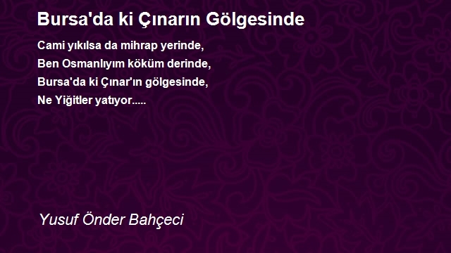 Yusuf Önder Bahçeci