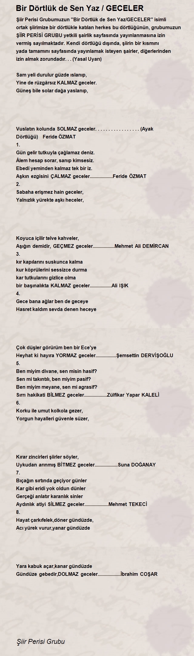 Şiir Perisi Grubu