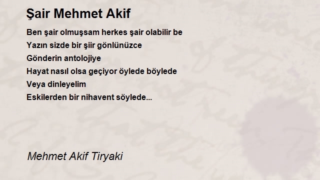 Mehmet Akif Tiryaki