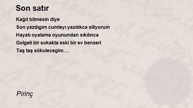 Şair Pirinç