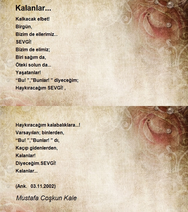 Mustafa Coşkun Kale