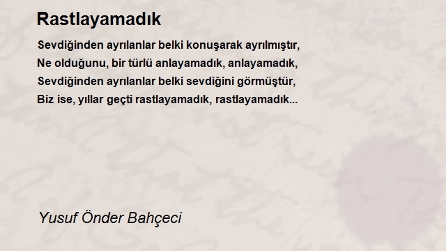 Yusuf Önder Bahçeci