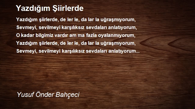 Yusuf Önder Bahçeci