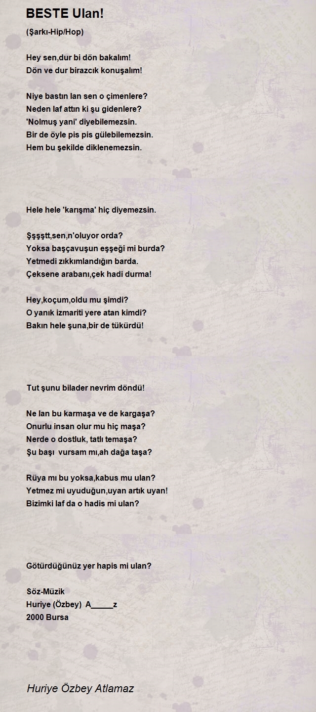 Huriye Özbey Atlamaz