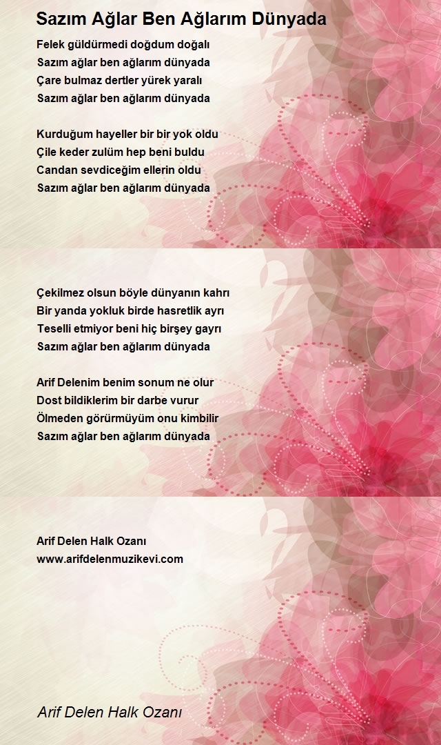 Arif Delen Halk Ozanı