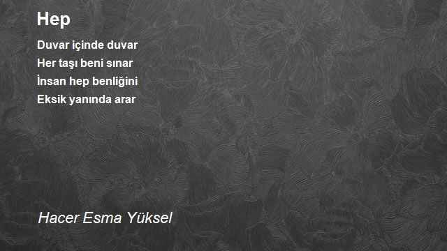 Hacer Esma Yüksel
