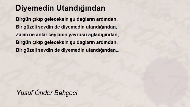Yusuf Önder Bahçeci