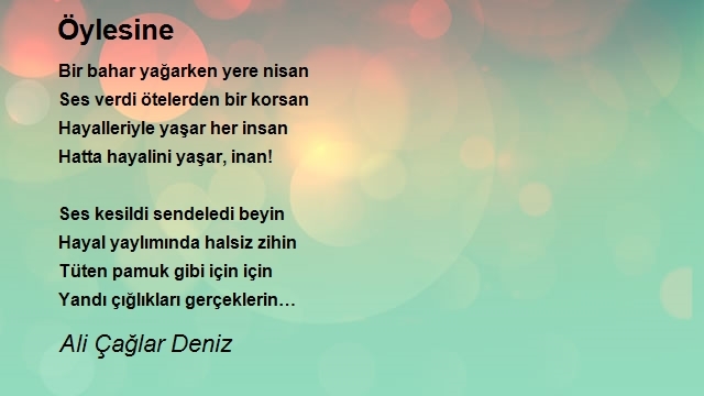 Ali Çağlar Deniz