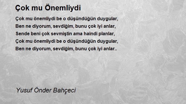 Yusuf Önder Bahçeci