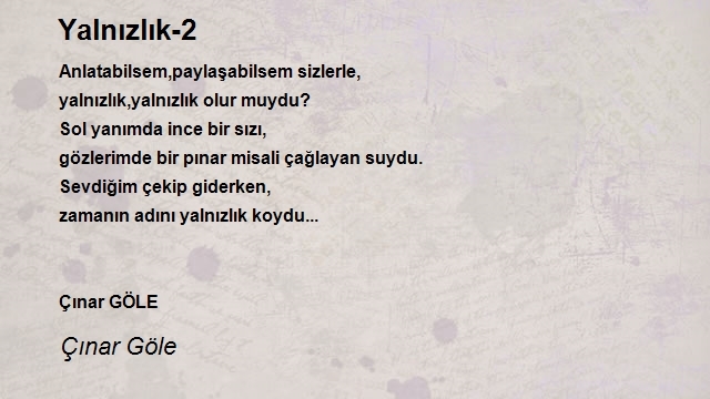 Çınar Göle