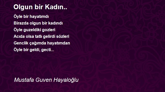 Mustafa Guven Hayaloğlu