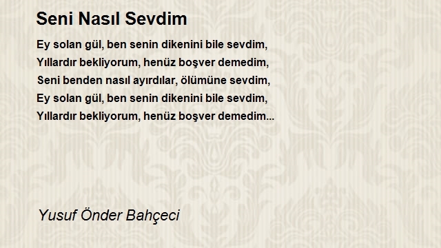 Yusuf Önder Bahçeci
