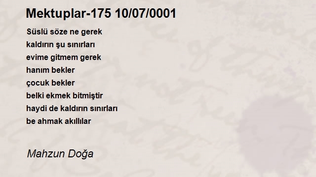 Mahzun Doğa