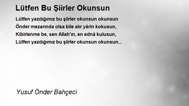 Yusuf Önder Bahçeci