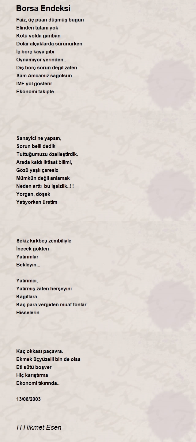 H Hikmet Esen