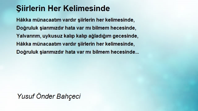 Yusuf Önder Bahçeci