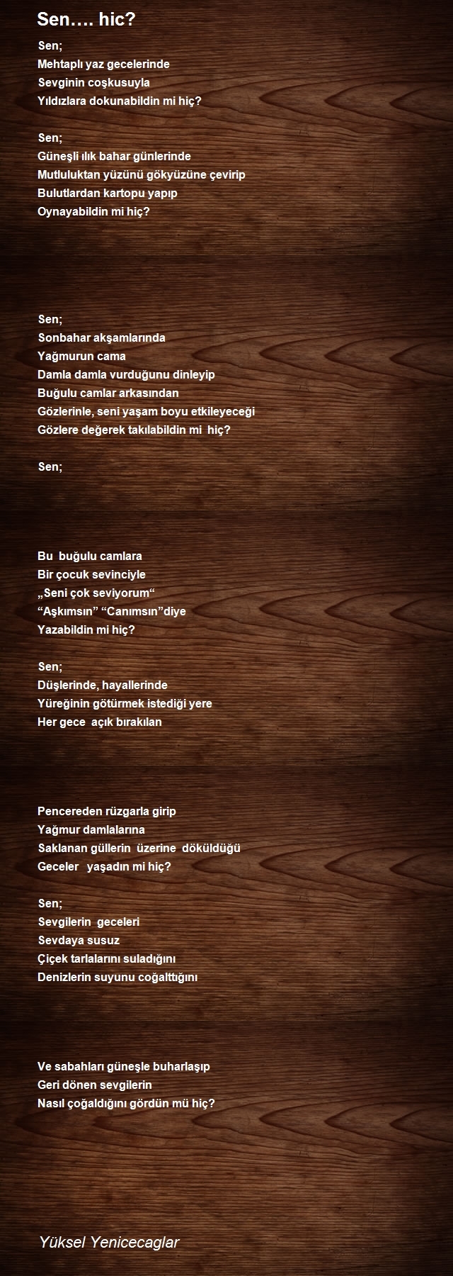 Yüksel Yenicecaglar