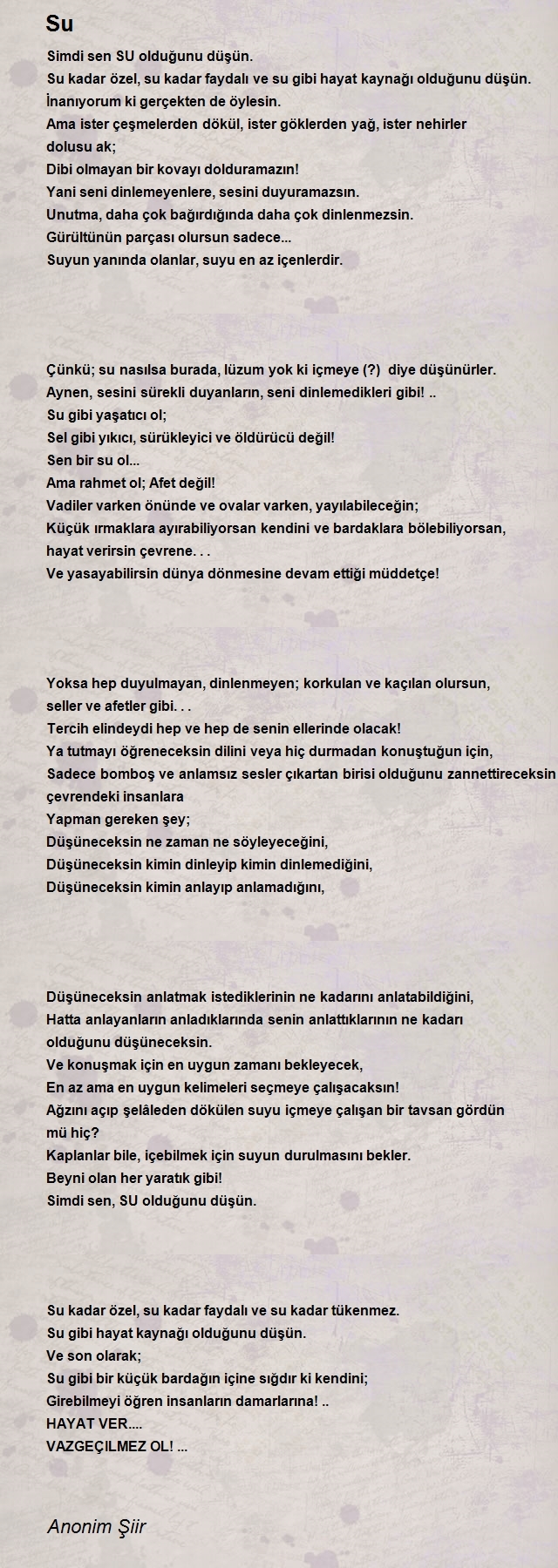 Anonim Şiir
