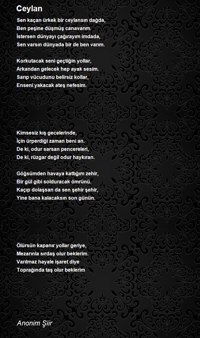 Anonim Şiir