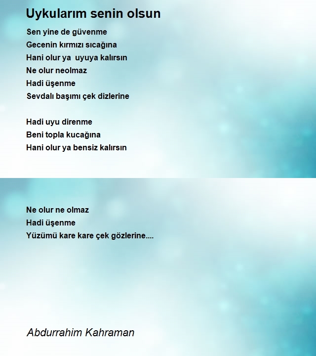 Abdurrahim Kahraman