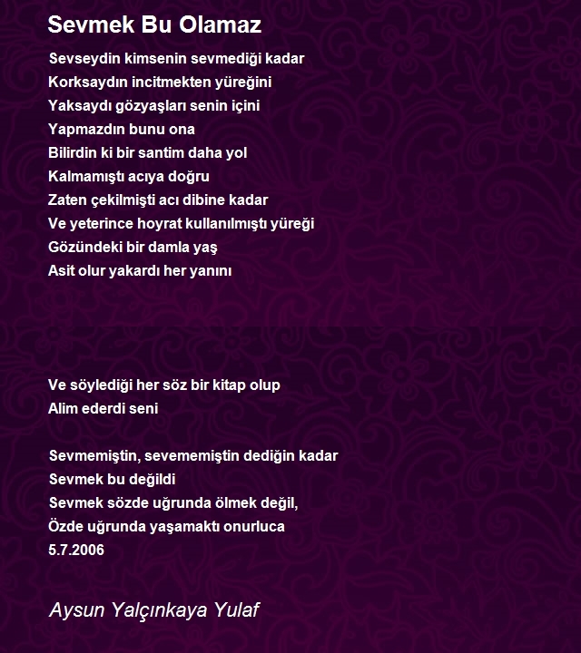 Aysun Yalçınkaya Yulaf