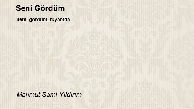 Mahmut Sami Yıldırım