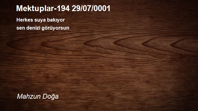 Mahzun Doğa