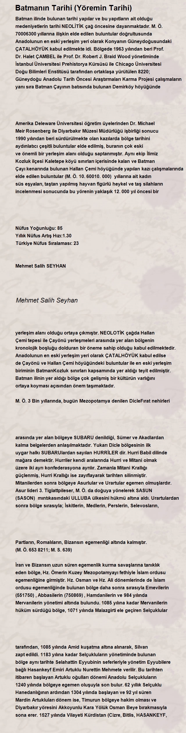 Mehmet Salih Seyhan