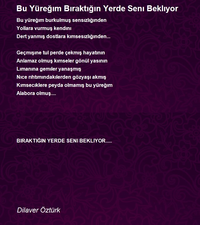 Dilaver Öztürk