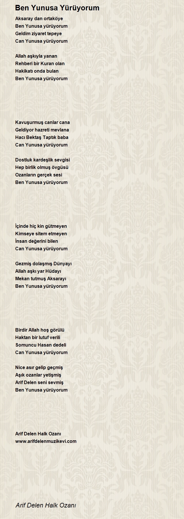 Arif Delen Halk Ozanı