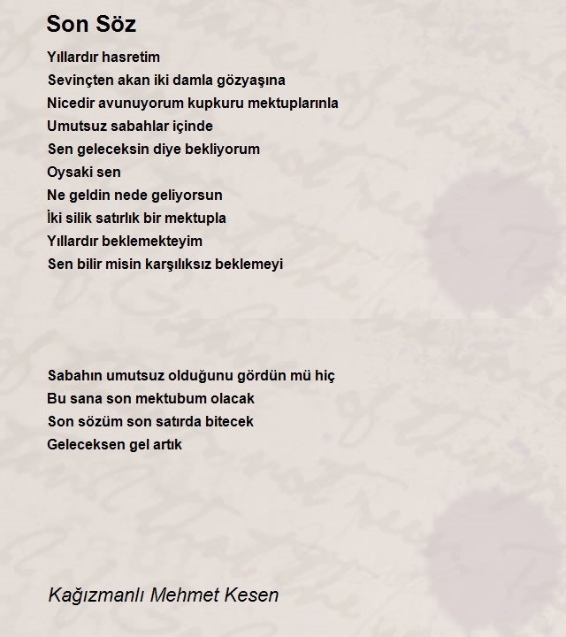 Kağızmanlı Mehmet Kesen