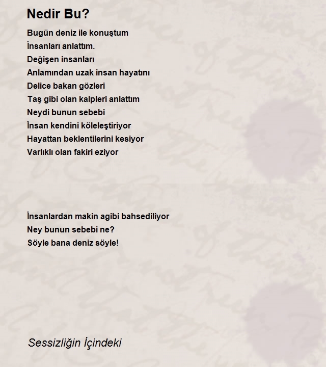 Sessizliğin İçindeki