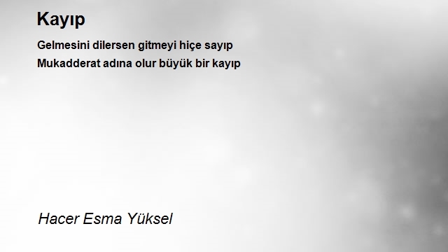 Hacer Esma Yüksel