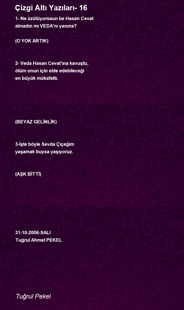 Tuğrul Pekel