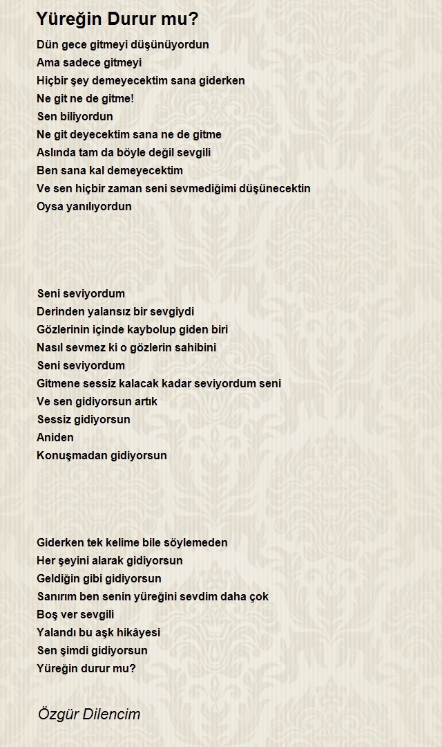 Özgür Dilencim