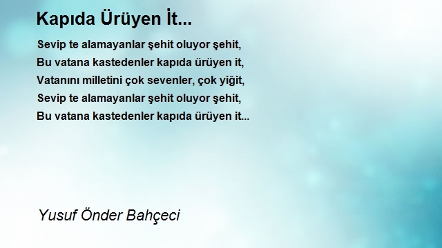 Yusuf Önder Bahçeci