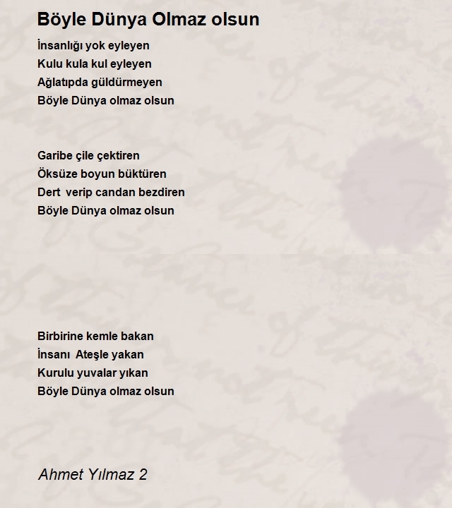 Ahmet Yılmaz 2