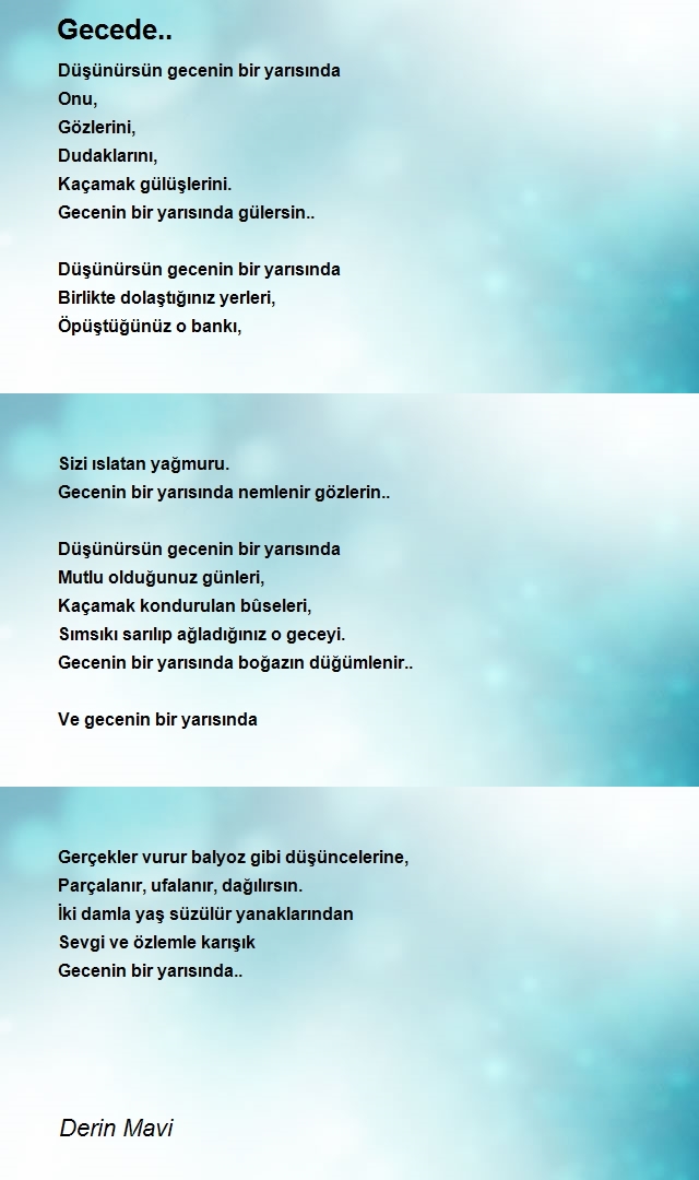 Derin Mavi_