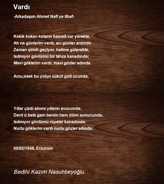 Bedihi Kazım Nasuhbeyoğlu