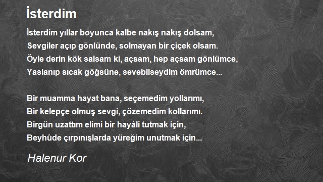Halenur Kor