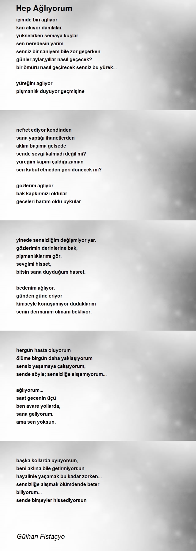 Hep Agliyorum Siiri Gulhan Fistacyo Hep Agliyorum Siiri Gulhan Fistacyo
