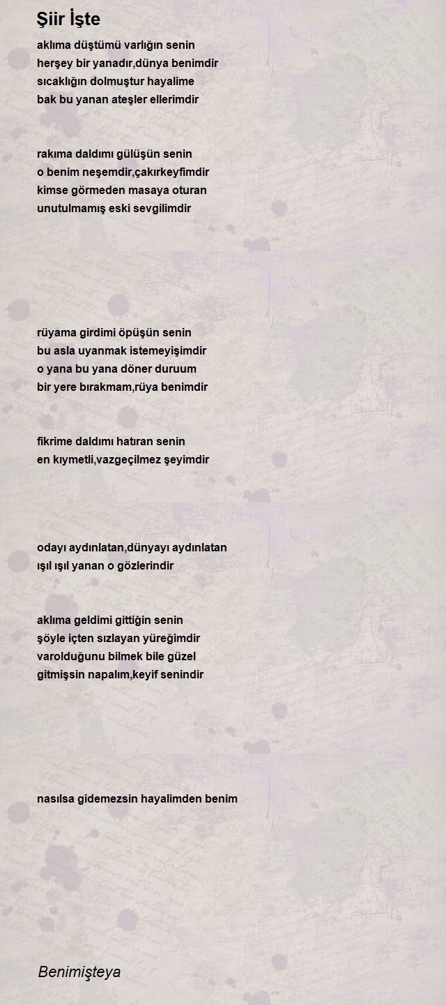 Şair Benimişteya