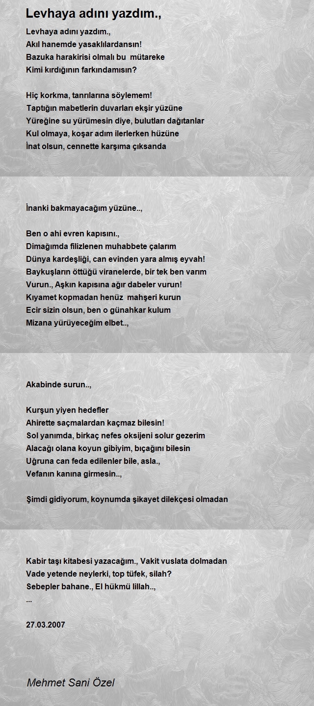 Mehmet Sani Özel