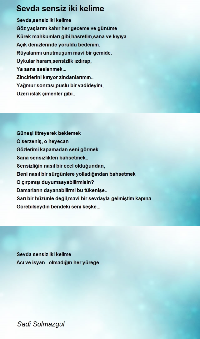 Sadi Solmazgül