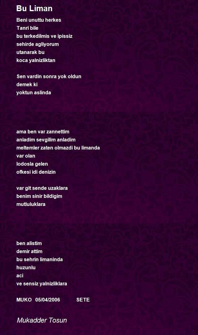 Mukadder Tosun