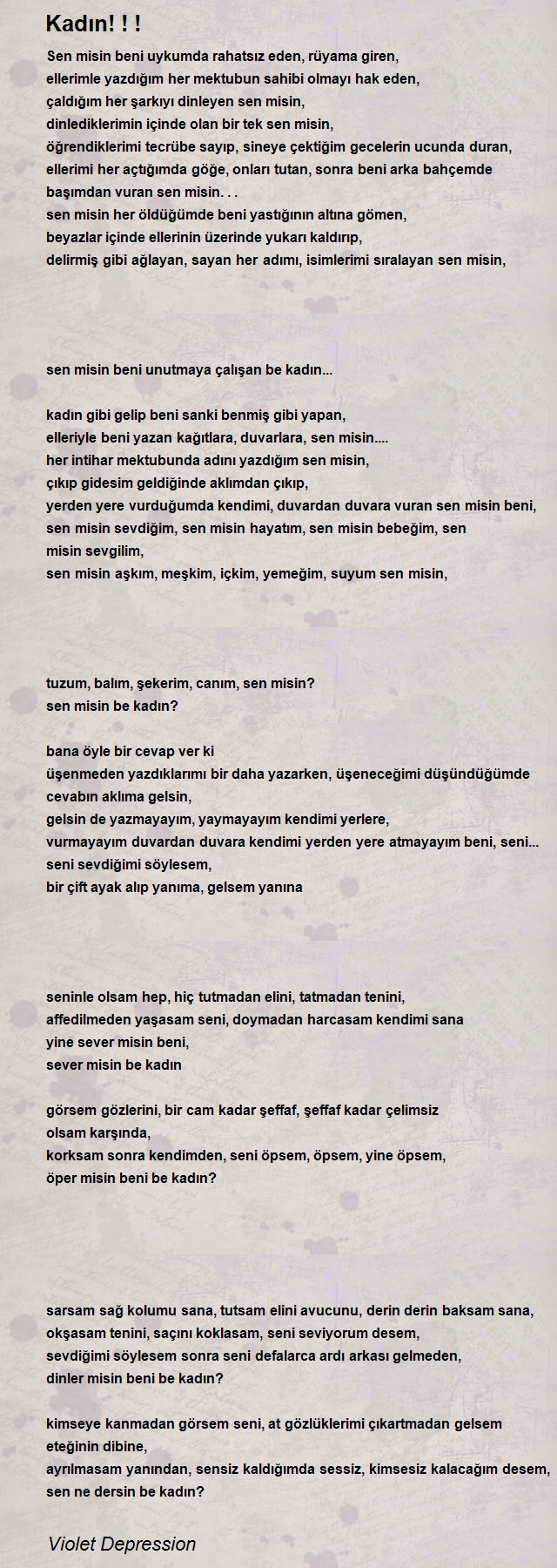 Violet Depression