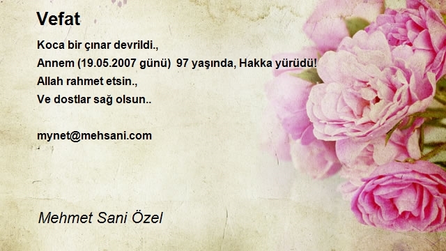 Mehmet Sani Özel