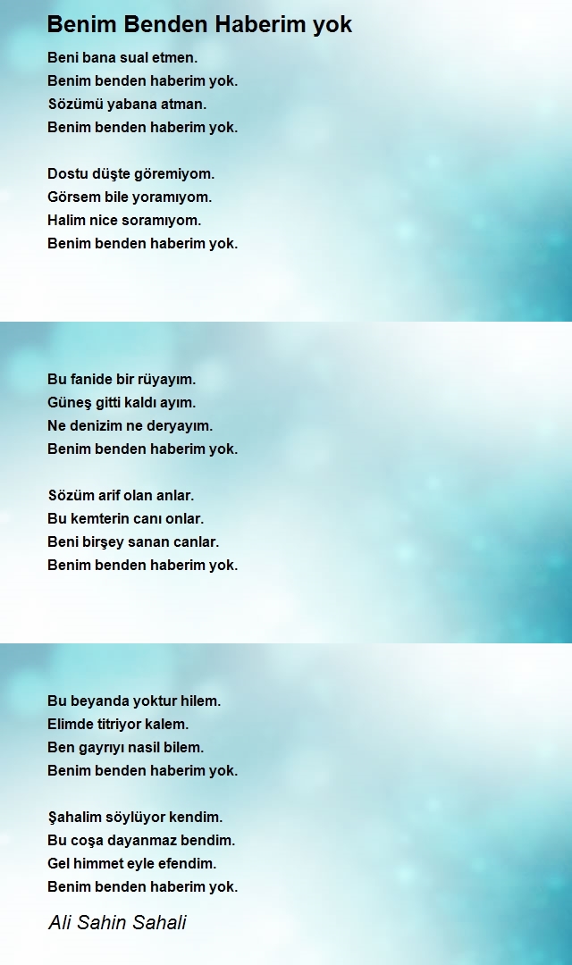 Ali Sahin Sahali