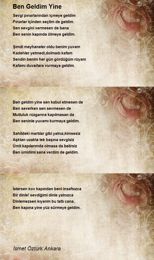 İsmet Öztürk Ankara